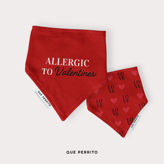 Bandana Allergic to Valentines - Colección LOVE