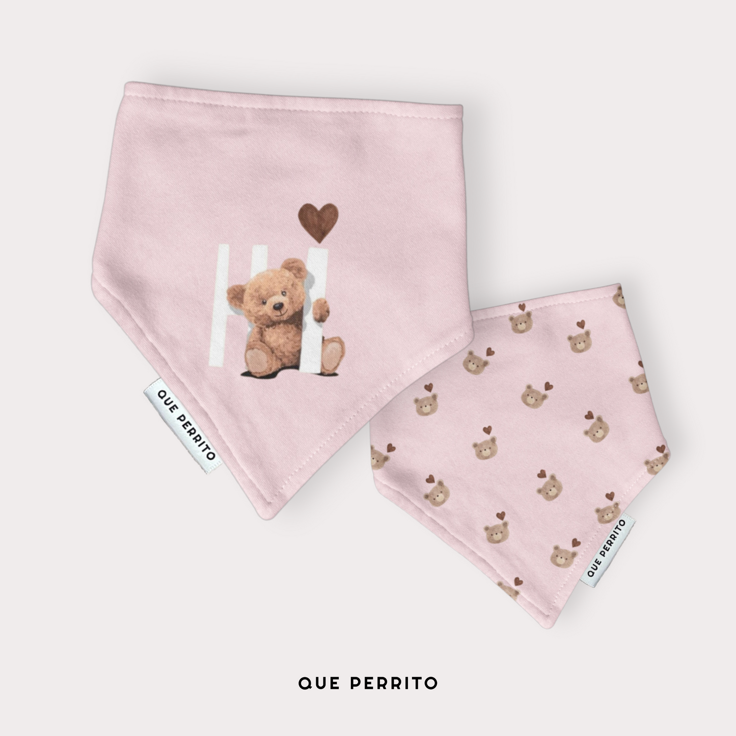 Bandana Hi Bear Pink - Colección LOVE