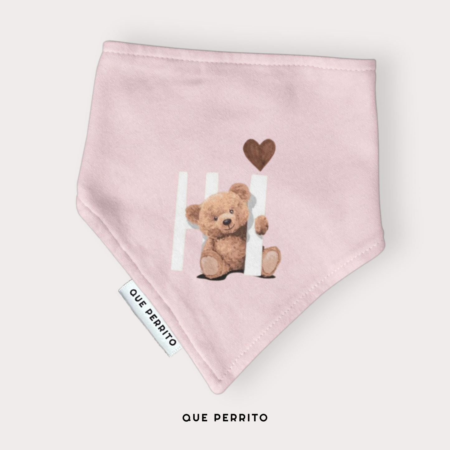 Bandana Hi Bear Pink - Colección LOVE