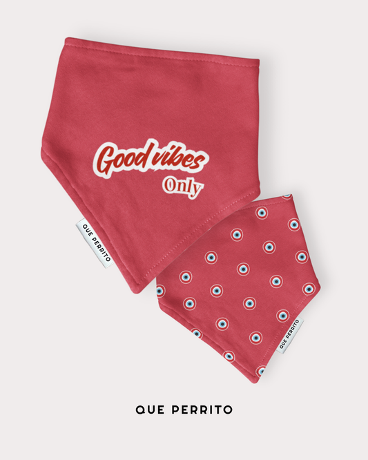 Bandana Good Vibes RED- Colección BASICS